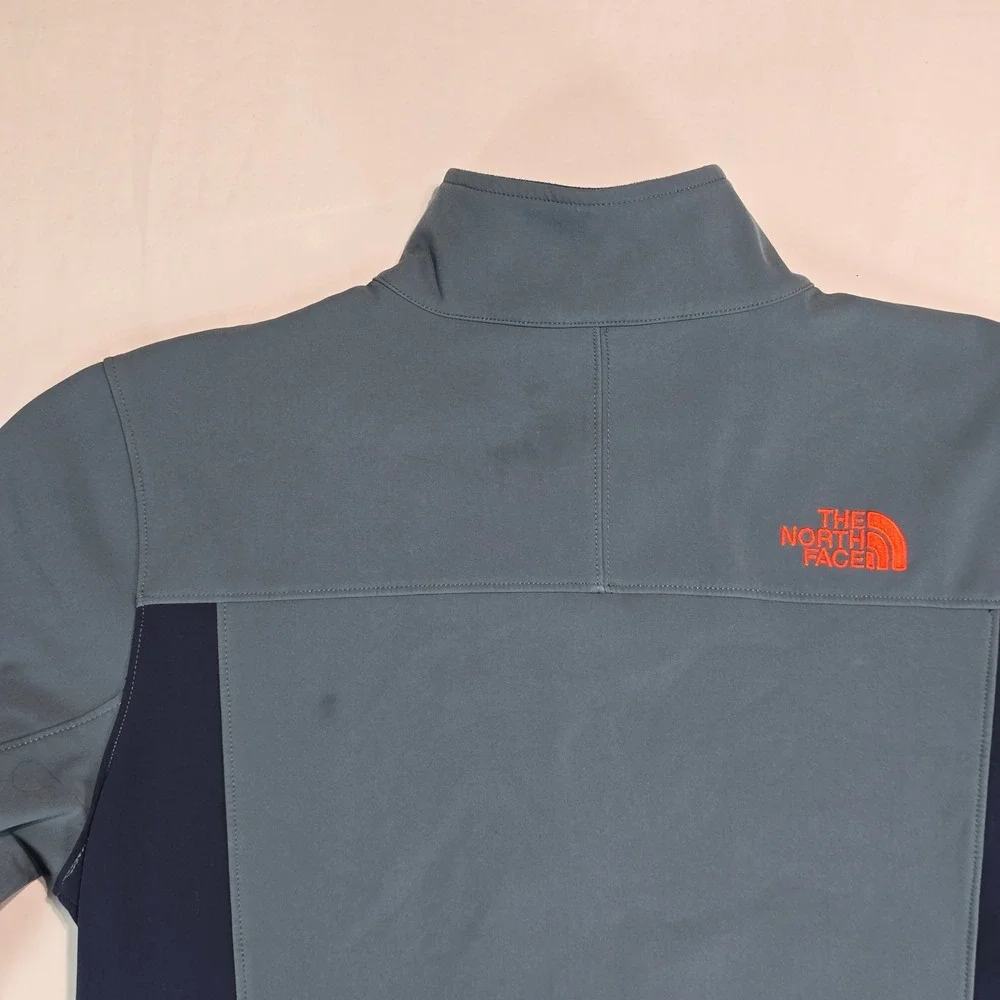 The North Face‎ WindWall Softshell Jacket Mens Medium Blue Full Zip Fleece Lined